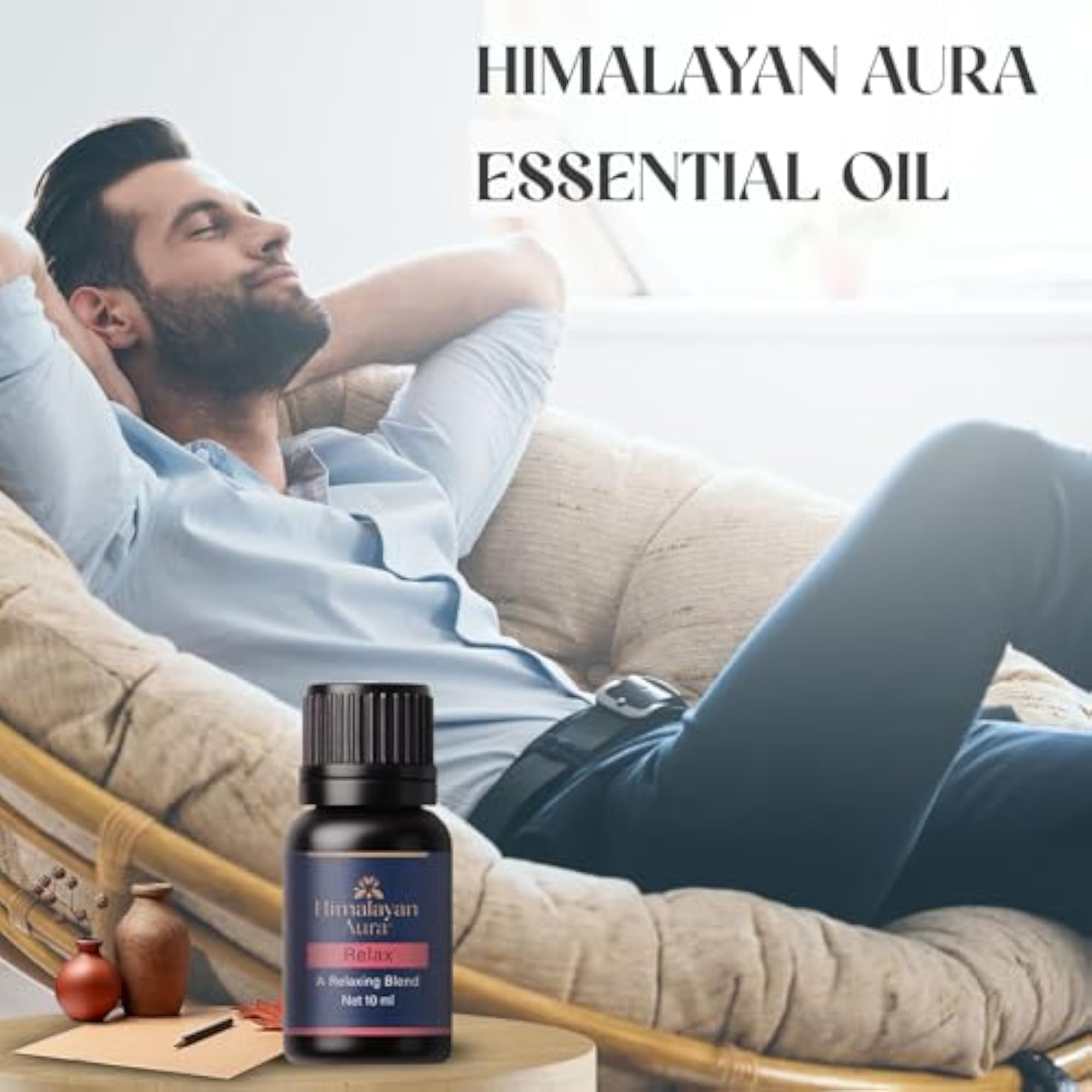 Himalayan Aura Relax Lavender Essential Diffuser Blend 30ml