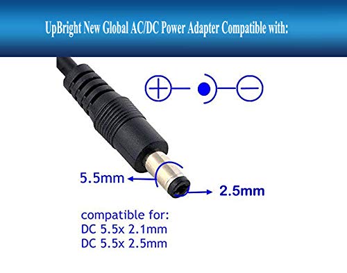 Upbright 12V Ac/Dc Adapter Compatible With Jensen 2412 Je2412Led 24" 2612 Je2612Led 26" Je2612Ledrtl Led Lcd Tv Hd Hdtv Dvd Combo Rv Direct Asa Acdc1911 Fpe1909Dvdc 12Vdc 5A 60W Power Supply Charger #TOP1