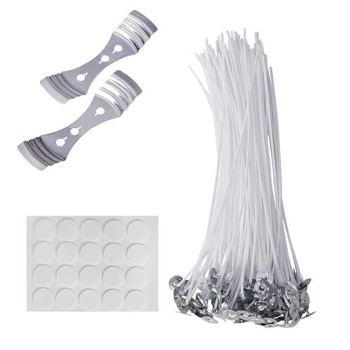Kit para hacer velas con 100 mechas de algodón de 8 pulgadas