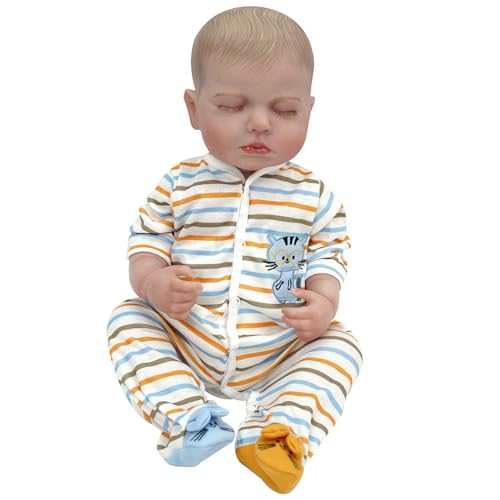Brastoy Bebê Reborn Boneco Silicone Pintada Menino Realista 48cm Original Pode Tomar Banho