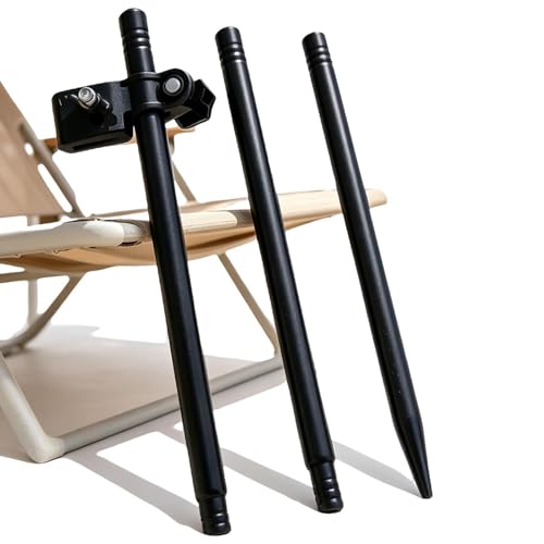 Soporte portátil para sombrilla de metal para fijar parasoles en tierra y camping