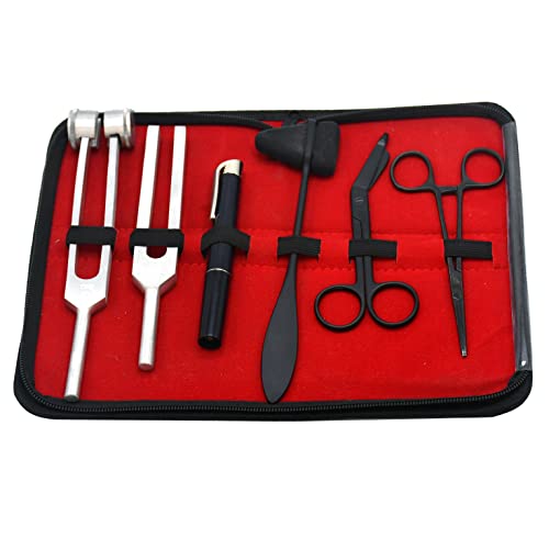 AAProTools Premium Set of 6pcs- Penlight, Tuning Fork C 128 + C 512, Forceps, Scissors