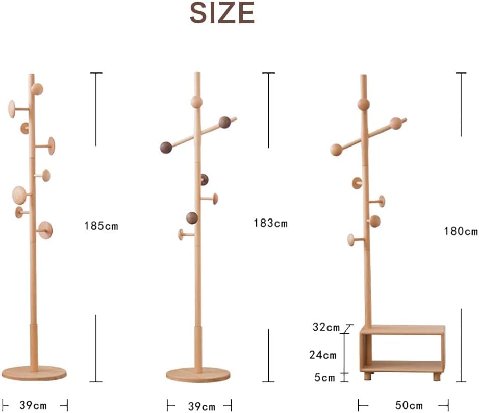 3段シューズベンチ付き多機能コートラック、コートスタンド玄関ベンチ