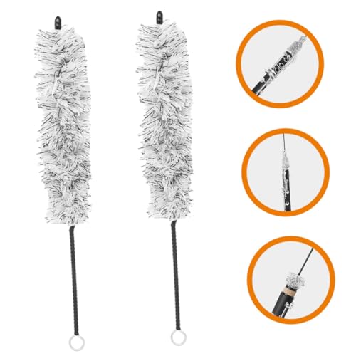 HANABASS 2pcs Cleaning Brush Portable Instrument Care Tool for Effortless Maintenance and Inner Wall Cleaning with Absorbent Bristles