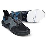 KR Strikeforce Herren Bowling-Schuhe Maverick FT Black/Cobalt Bowlingschuhe Links Größe 44, Kobalt, 10