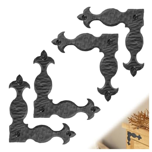 4 Pack Handcrafted Metal L Brackets