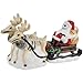 Westland Giftware Magnetic Ceramic Salt and Pepper Shaker Set, Jack and Reindeer, Multicolor