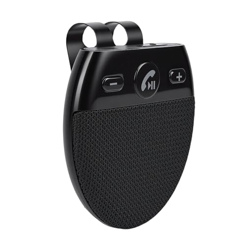 VELATEMOR Kit Mains Libres Bluetooth pour Voiture, Bluetooth 5.0 Haute Performance avec Suppression du Bruit CVC8.0, Microphone Directionnel, Commande Vocale,...