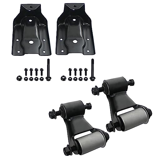 Pair Rear Leaf Spring Hanger Bracket and Shackle Kit 722-032, 722-006 Replacement for 1999-2015 Chevy Silverado GMC Sierra 1500 for 2007-2009 Cadillac Escalade/GMC Yukon by BST BSSP - Used condition - US$59.21