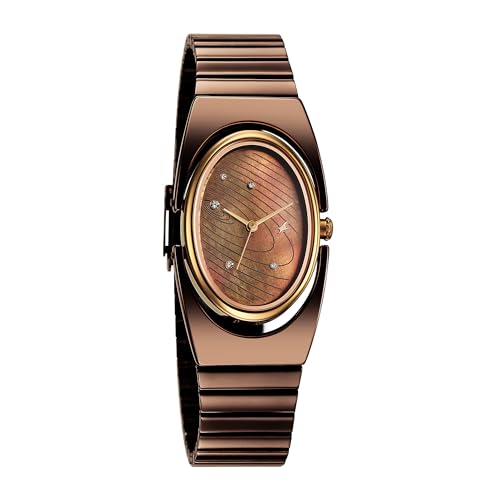Image of Fastrack UFO Quartz Brown Shaped Dial Girls Watch | Brown Colour Band | Watches for Girls Analog - 6318KM02