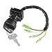 Caltric IGNITION KEY SWITCH Fits KAWASAKI BAYOU 220 KLF220 1988-1995 ATV SWITCH
