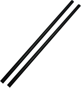 Bakelite Phenolic Rod Insulation Electrical Bakelite Laminate Raw Materials for Laboratory and DIY Length 500mm 2 Pieces Black,Diameter 15mm