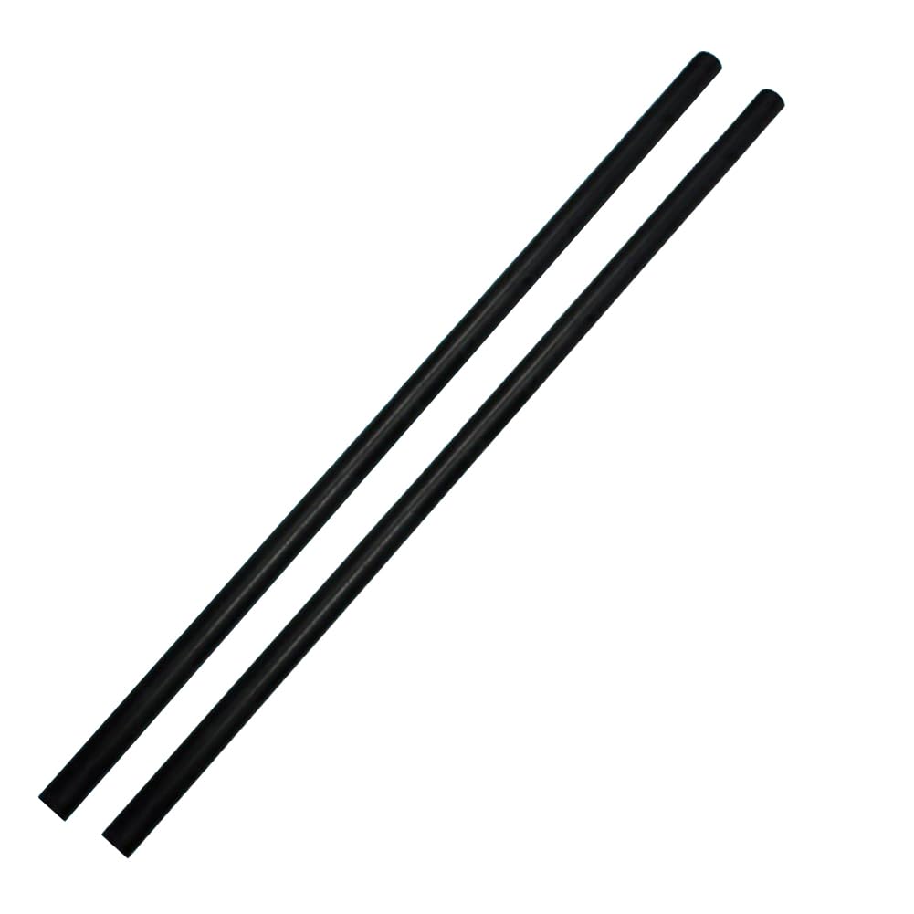 XMRISE Bakelite Phenolic Rod Insulation Electrical Bakelite Laminate Raw Materials for Laboratory and DIY Length 500mm 2 Pieces Black,Diameter 15mm