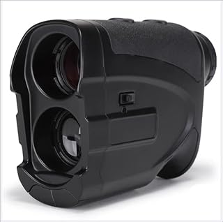 GUBAOPQLA Golf Rangefinder 1000M,6X Magnification,Laser Binoculars,Laser Range Finder with Pinsensor,Laser Binoculars,Black