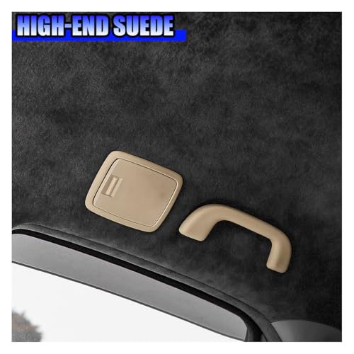 GAOLAOSY Car Microfiber Fabric Self-Adhesive Suede Wrap, 59\" x 8.3\" Synthetic Leather Auto Soft Stretchable Decorative Film, Vehicle Interior Makeover Accessory for Dash Headliner Console (59\'\'×8.3\'\')