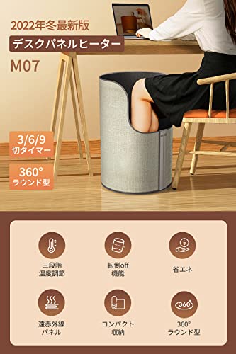 【2022冬新登場 360°全方位発熱】 パネルヒーター 筒型 遠赤