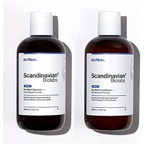 Hair Growth Shampoo 250ml and Hair Recovery Conditioner 250ml for Women with Powerful Natural Ingredients - Moisturize Scalp & Hair, Eliminate Greasiness - Free of Sulfates, Parabens, Silicones Cover