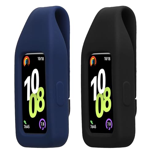 kwmobile Clip Halter kompatibel mit Huawei Band 10/9 / 8 - Silikon Fitnesstracker Halterung - ohne Tracker