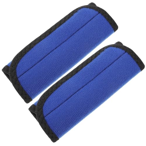 IMIKEYA 2pcs Anti-slip Gym Barbell Pads with Blue Sponge Cov