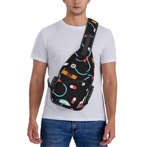 Mochila de pecho cruzada para mujer y hombre miniatura 6