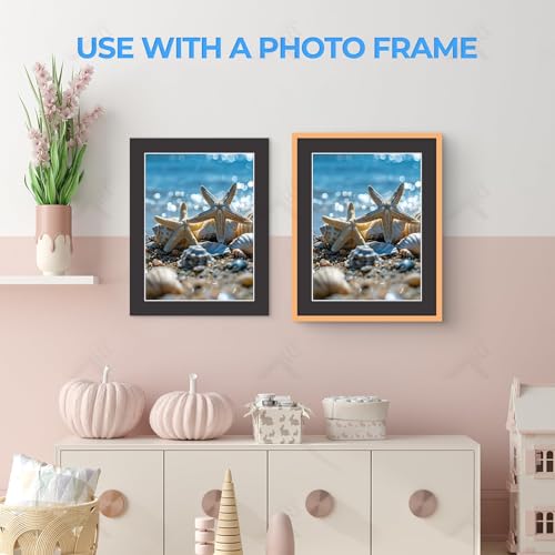 Golden State Art 5 Pack Black Mat 11x14 for 9x12 Photo Matte+Backings+Bags by Golden State Art - Used condition - Image 7