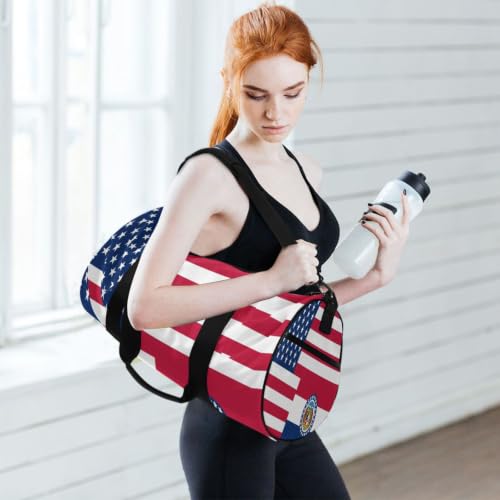 Bolsa de deporte ligera y cilíndrica con compartimento interior 6