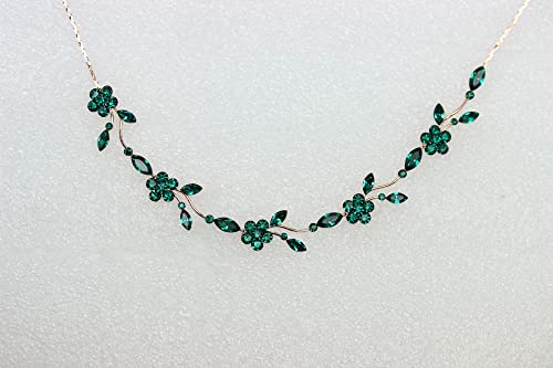 Image of Faship Gorgeous Rhinestone Crystal Floral Necklace Earrings Set