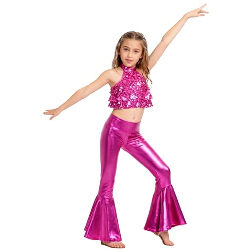 Disfraz para Niñas Top y Pantalón Metalizado 10 Años miniatura 4