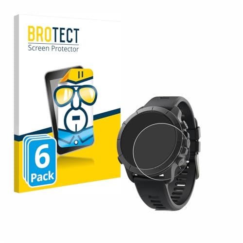 BROTECT Protector Pantalla para Wahoo Elemnt Rival Protector Transparente (6 Unidades) Anti-Huellas