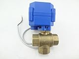Misol Motorized Ball Valve 1/2'(bsp) dn15 / 12vdc / 3 Way/Electrical Valve/Ball Valve with Acuator /...