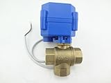 Misol Motorized Ball Valve 1/2'(bsp) dn15 / 12vdc / 3 Way/Electrical Valve/Ball Valve with Acuator /...