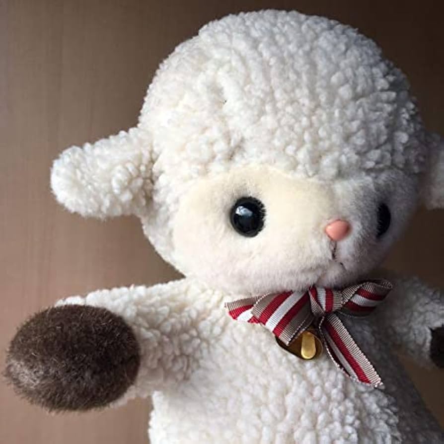 Amazon.co.jp: おくむらのシールペット 羊 ひつじ ぬいぐるみ