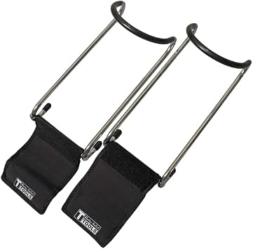 Body-Solid Tools BSTDH Dumbbell Spotter Hooks for Connecting and Hanging Dumbbells to Barbells Midnight Black