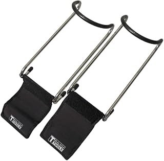 Body-Solid Tools (BSTDH) Dumbbell Spotter Hooks for Connecting and Hanging Dumbbells to Barbells (Midnight Black)