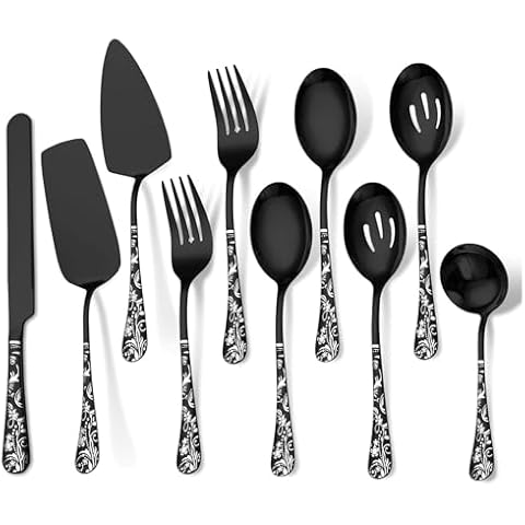 Jxkgenix 10-Piece Stainless Steel Cutlery Set Cover