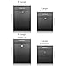 KYODOLED Steel Key Lock Mail Boxes Outdoor, Locking Wall Mount Mailbox, Security Lock Drop Box, Collection Boxes for Home, Office or Commercial,16.2H x 11.2L x 4.6W Inches, Black X Large