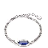 Acero inoxidable. Jewels by Leonardo 016985 - Pulsera de eslabones para Mujer, Acero Inoxidable y Cristal