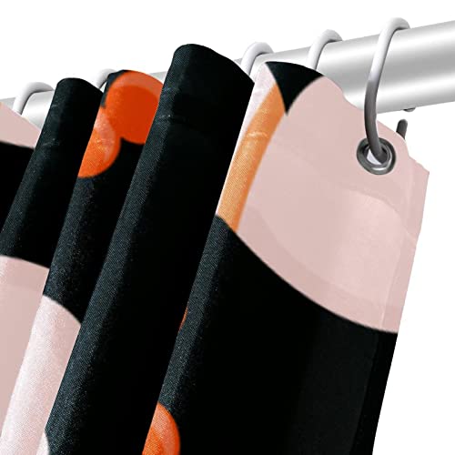 Rideau de douche imperméable à motif crevettes coloré - 6