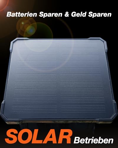 iZEEKER Solar Wildkamera 4K 30fps 48MP, Wildtierkamera mit 2600 mAh Akku, Wildkamera mit...