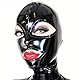 SALANSEX Sexy Vollgesichtsmaske Sex BDSM 100% Latexmaske SM Gesichtsmaske Cos Party mit Reißverschluss