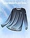 Men's Sun Protection Long Sleeve Shirts UPF 50+ Rash Guard Swim Lightweight Cooling UV SPF Shirt Fishing Workout Quick Dry