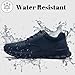 GUCTQY Work Shoes for Men Non Slip Waterproof Kitchen Chef Restaurant Food Service Leather Nursing Lightweight Walking Casual Fashion Men Shoes Blue Size 8.5