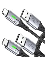 INIU USB C Kabel, [1m + 1m] Typ C 3,1A Handy Ladekabel USB auf USB C Schnellladekabel, Nylon USB-C Aufladekabel Lang für iPhone 17 16 Pro Max Samsung Galaxy S25 S24 Google Pixel 10 9