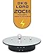 JAYEGT Motorized Rotating Display Stand, 7.87inch /17.6lbs Load, 360 Degree Electric Rotating Turntable for Photography Products, Jewelry, Cake,3D Model , Mirror Cover (Black/Button Control)