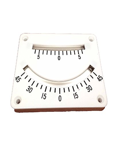 MARINE BOAT TWO SCALES RANGES CLINOMETER PLASTIC SURFACE Mount