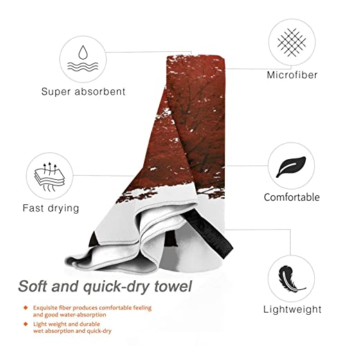 Serviette de plage en microfibre super absorbante et séchage rapide Red Tree - 4