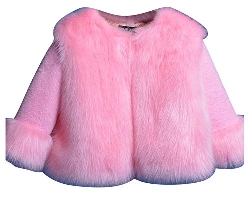 Mädchen Pelzjacke Jacke Kinder Langarm Mädchenmantel Winterjacke...