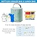 BABEYER Breast Milk Cooler Bag with Ice Pack Fits 4 Baby Bottles Up to 9 Ounce, Baby Bottle Bag for Nursing Mom Daycare-Green