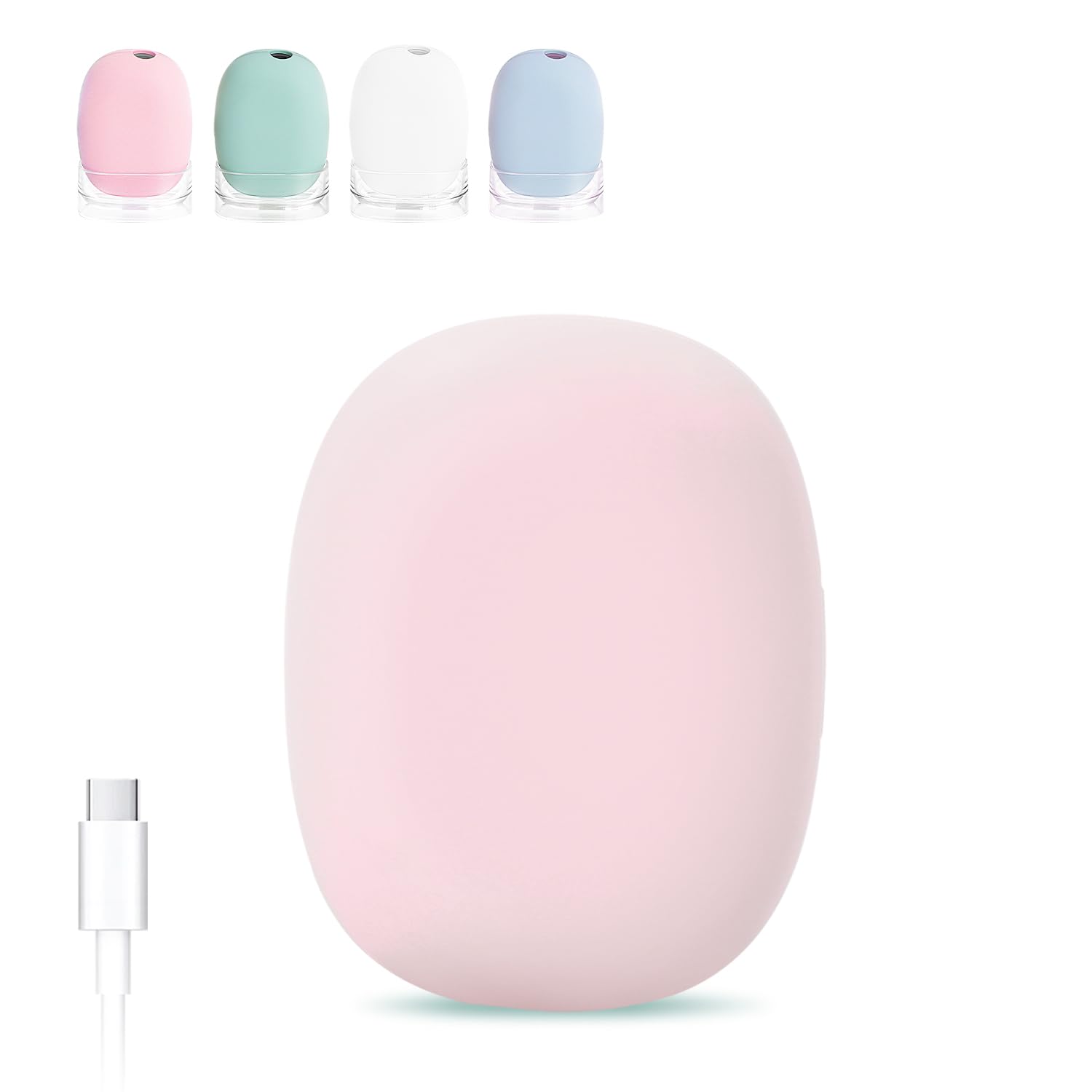 Custodia per spazzolino disinfettante UV, mini portaspazzolino portatile, sterilizzante, rosa, adatta a tutti gli spazzolini elettrici e manuali