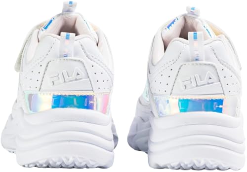 FILA Skye V Kids - Baskets - Blanc/Violet Iridescent - 29 EU, Blanc/Violet/Iridescent, 29 EU